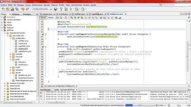 13 Como crear una API RESTFull con Spring e Hibernate Seguridad Filtro JWT Token смотреть онлайн