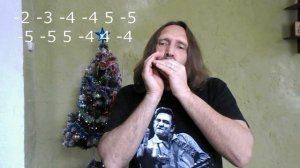 Губная гармошка С, простое кантри для начинающих, табы \ Harmonica C, country for beginners, tabs