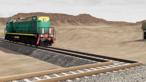 Поезда против поворота на 90 градусов – BeamNG.Drive