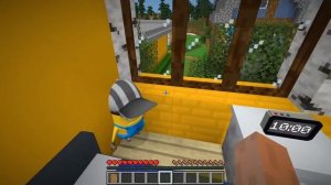 MINIONS ESCAPED FROM SQUID GAME DOLL vs MINION ZOMBIES in MINECRAFT - Gameplay green light red ligh