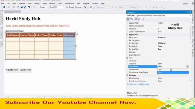 Insert, Edit, Update, Delete Data in GridView Using Asp.Net C# | Hindi | Free Online Classes смотреть онлайн