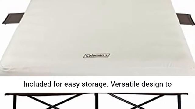 Coleman Camping Cot, Air Mattress, and Pump Combo | Folding Camp Cot and Air Bed with Side Tables смотреть онлайн