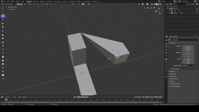 Blender. Прилипания объектов, точек, ребер друг ко другу. смотреть онлайн
