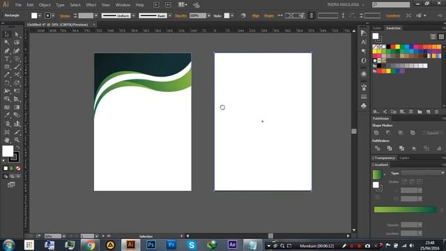 How to Design Brochure Vector Using Adobe Illustrator (PART 1) смотреть онлайн