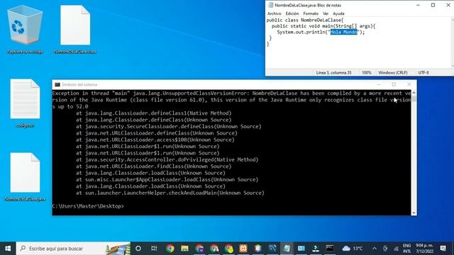 Class has been compiled by a more resent version of the Java Runtime (Class file version #) смотреть онлайн