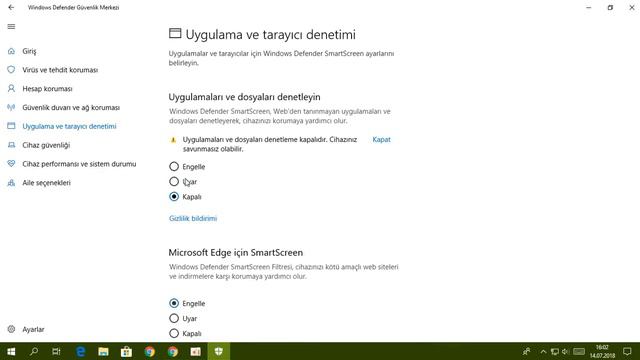 Windows 10 (2018) - Smart Screen Kapatma Kolay yolu смотреть онлайн