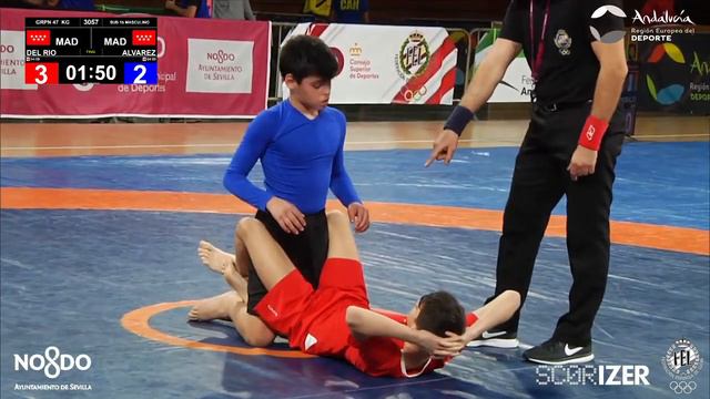 Gold GRAPPLING 47Kg: DEL RIO RUBIO, ALVARO (MAD) ALVAREZ GISMERA, AMER (MAD) смотреть онлайн