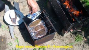 Камбала горячего копчения. smoked fish.  Готовим на даче.