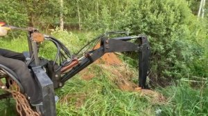 Экскаватор своими руками,на навеску трактора т40