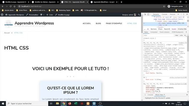 Comment intégrer CSS et HTML dans Wordpress ? смотреть онлайн