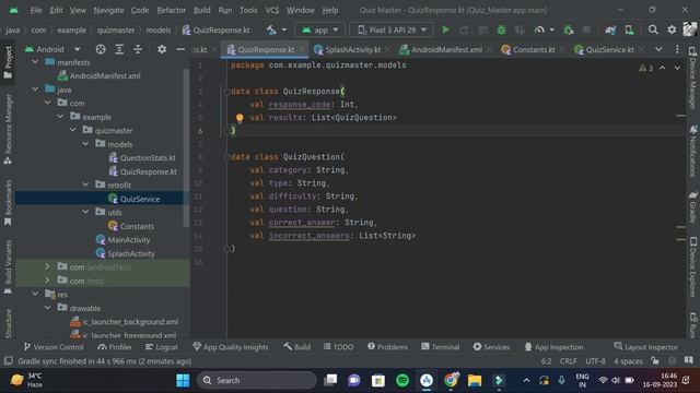 Online Quiz App || Part-3 || Open Trivia Database || Android Studio || Kotlin смотреть онлайн