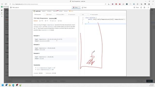 LeetCode 739 | Daily Temperatures | Monotonic Stack | Java смотреть онлайн