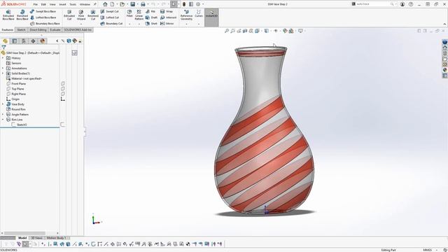 How to Sketch on a Curved Surface in SOLIDWORKS | Beginner SOLIDWORKS Tutorial смотреть онлайн