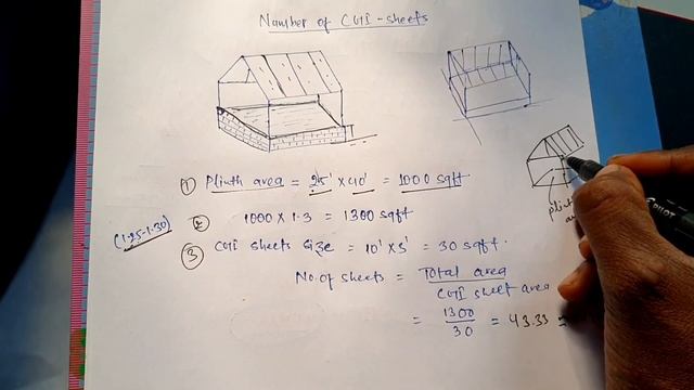 How to calculate Total No. of CGI sheets for your sloped roofed | CGI sheets | смотреть онлайн