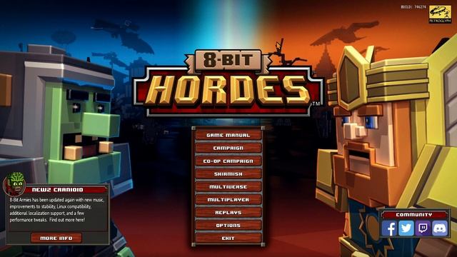 8 bit hordes OST and main menu ambience смотреть онлайн