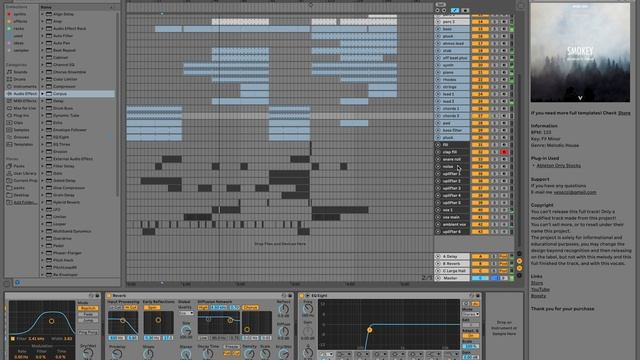Melodic House Ableton Template (Smokey) смотреть онлайн