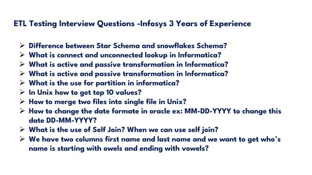 Cracking ETL Testing Interview Questions at Infosys: Tips, Techniques, and Insights смотреть онлайн