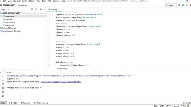 Python Game Development | PART-07 | How To Add Enemy(CORONA) In Gaming Windows in Python смотреть онлайн