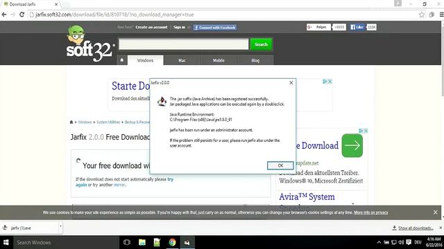 Java JAR File Association Fix [JarFix Tutorial] смотреть онлайн