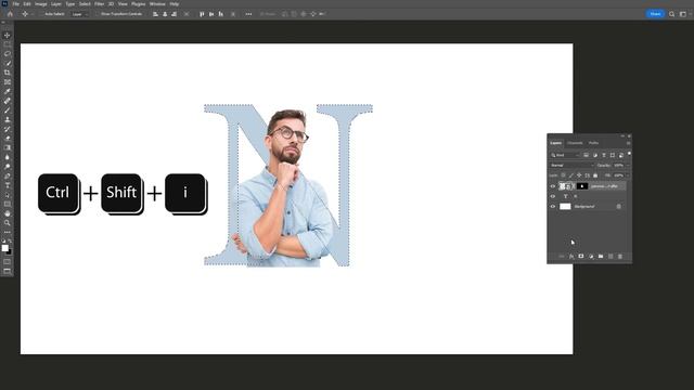 Easy way to Create Letter Portrait | Photoshop Tutorial смотреть онлайн