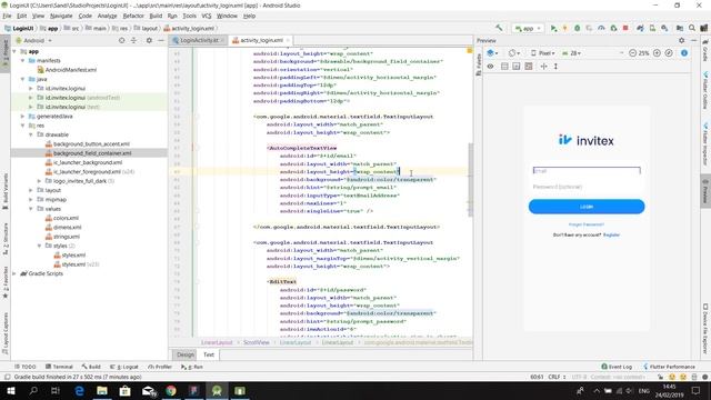 Clean Login UI Design to Android Code смотреть онлайн