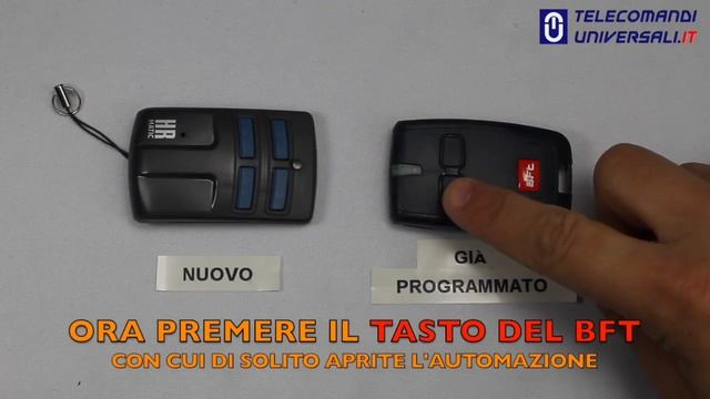 Come Copiare Un Telecondo BFT Rolling Code Con Un Radiocomando HR MUlti 2