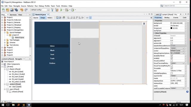 Java Programming - Netbeans Metro UI Design - Material UI Design - Inbox Example смотреть онлайн