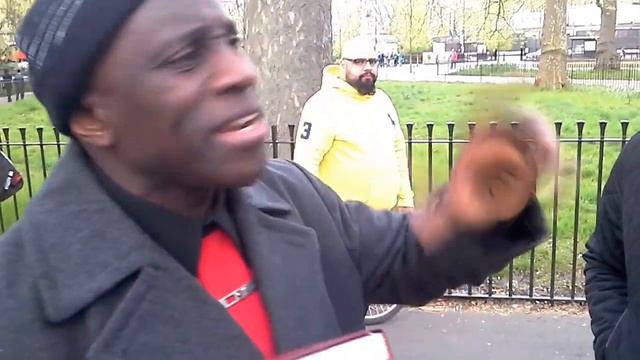 MUHAMMAD LAMIN VS A MISGUIDED EVANGELIST PREACHER!!! A MUST WATCH!!! SPEAKERS CORNER.
