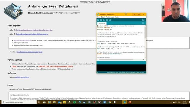 arduino mega ve ethernet shield kullanarak twitter!a tweet atmak. смотреть онлайн