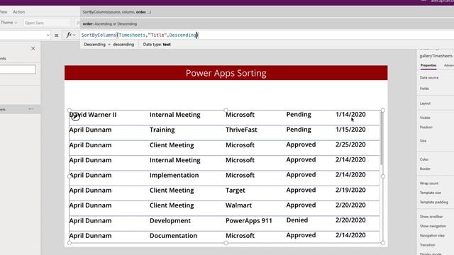 Power Apps Sorting - Multi Column Sort, Sort Button, Sort and Filter смотреть онлайн