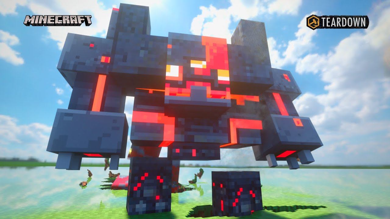 Redstone Monstrosity from Minecraft in Teardown смотреть онлайн