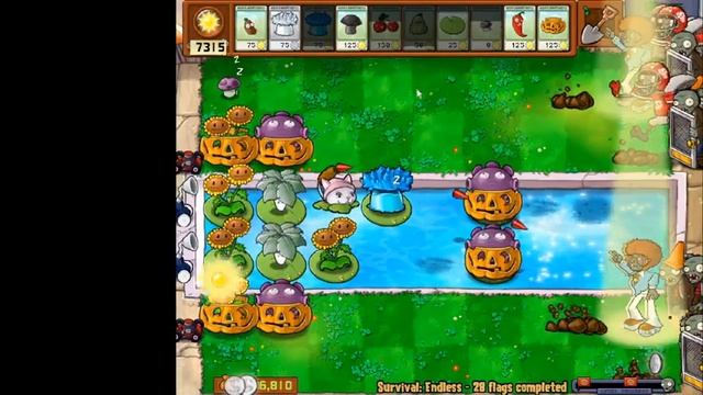 Plants Vs. Zombies Survival: Endless - Practising Minimalist Cobless смотреть онлайн