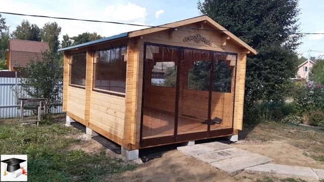 монтаж мягких ( гибкие, жидкие) окна на Беседку из дерева смотреть онлайн