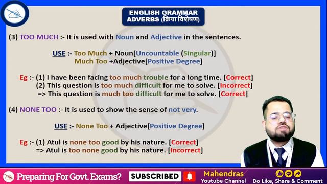 Adverbs | Part 2 | SSC CGL 2021-22 | SSC 2022 | English | Rules & Exercises | by Akshay Mahendras смотреть онлайн