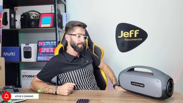 HOPESTAR BOOMBOX A50 80W: Caixa de som ARRETADA no Grave e SUBGRAVE! (Unboxing) смотреть онлайн