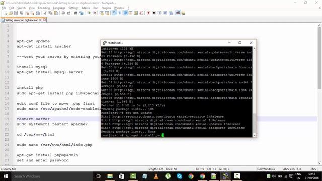 How to Setup/Install LAMP on Ubuntu 16.04 Digital Ocean Droplet Tutorial смотреть онлайн