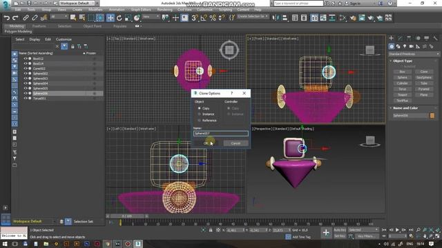 Робот с простых фигур. 3D Max смотреть онлайн