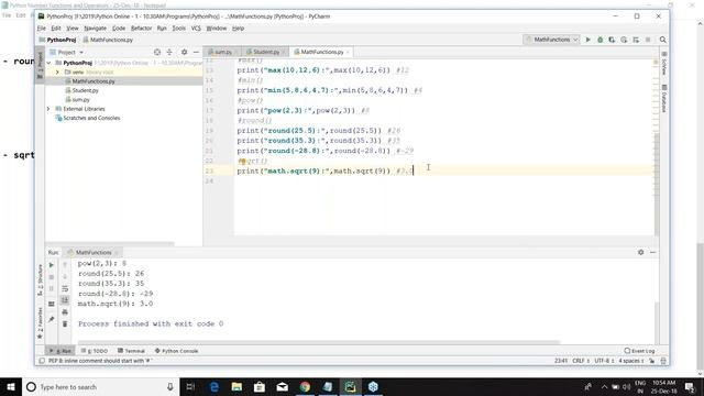 Python Tutorial for Beginners|Session-4|Python Mathematical Functions| Operators | rajonlinetraning смотреть онлайн