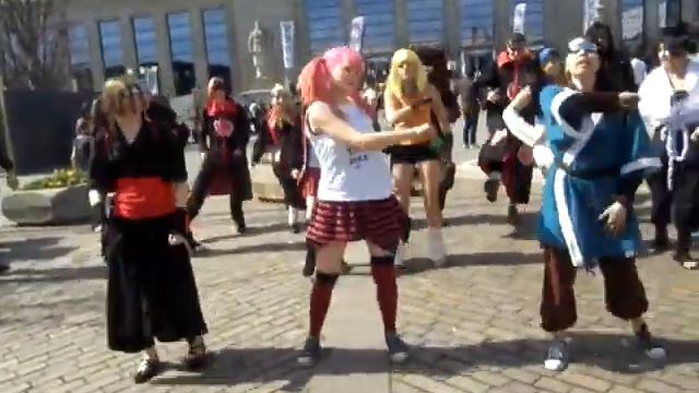 Lucky star dance REAL FULL - Polymanga 2010 - Session ParaPara смотреть онлайн