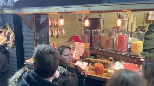 London Bridge City Christmas Market Night Walk ✨ Tower Bridge London Walk 2022 ✨ 4K HDR 60FPS