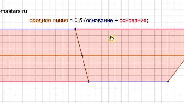 Средняя линия трапеции смотреть онлайн