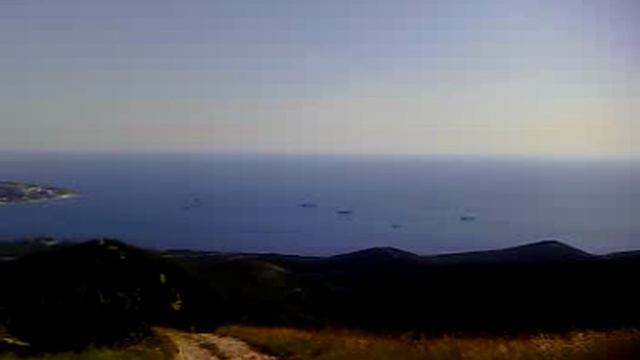 Красивый вид на море с гор