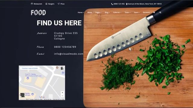 Food WordPress Theme Home-Page Presentation - Restaurant Responsive Templates смотреть онлайн