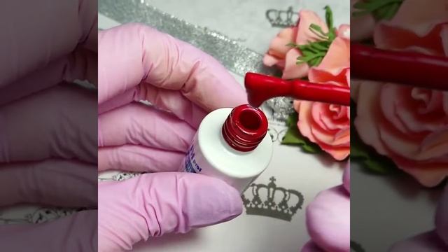 Гель-лак красный, мего крутой цвет смотреть онлайн