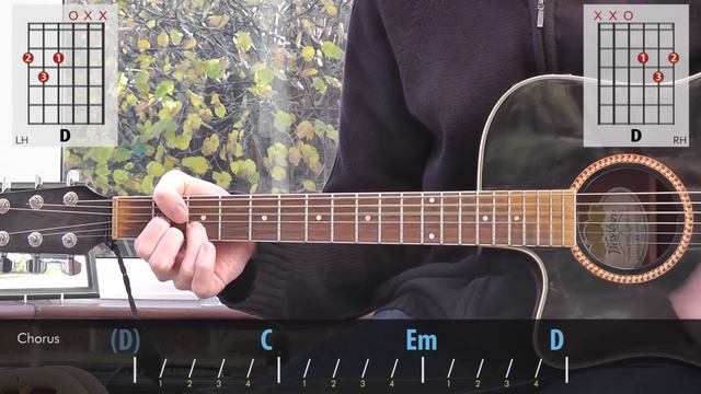 Pearl Jam - Black | simple acoustic guitar lesson смотреть онлайн