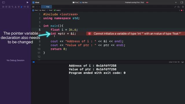 #48 Pointers - Introduction | C++ Beginner to Advanced | INIT Tech Labs | #CodeWithDJ смотреть онлайн