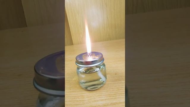 Из маленькой стеклянной баночки сделал простую лампадку смотреть онлайн