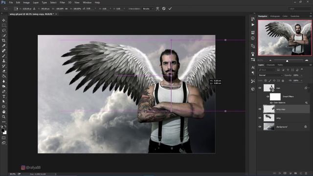 Simple Wings GIF Animation - Photoshop Tutorial смотреть онлайн