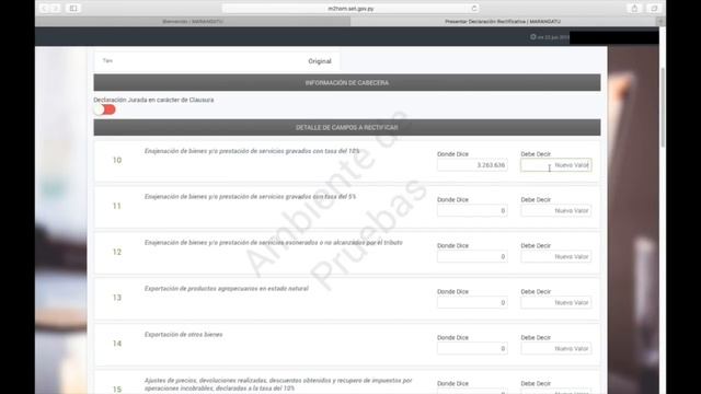 Presentar Declaración Jurada Rectificativa смотреть онлайн