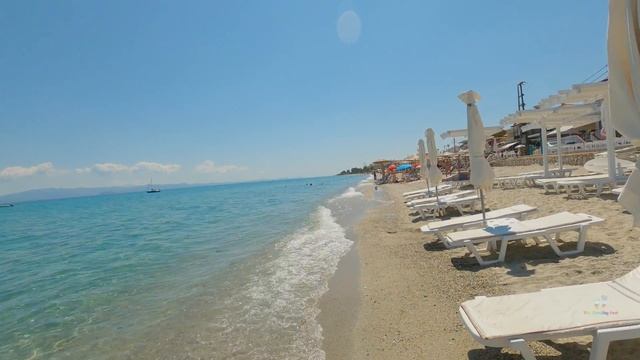 Halkidiki Kassandra Polychrono beach walking tour смотреть онлайн